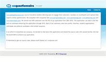 Tablet Screenshot of ezquestionnaire.com
